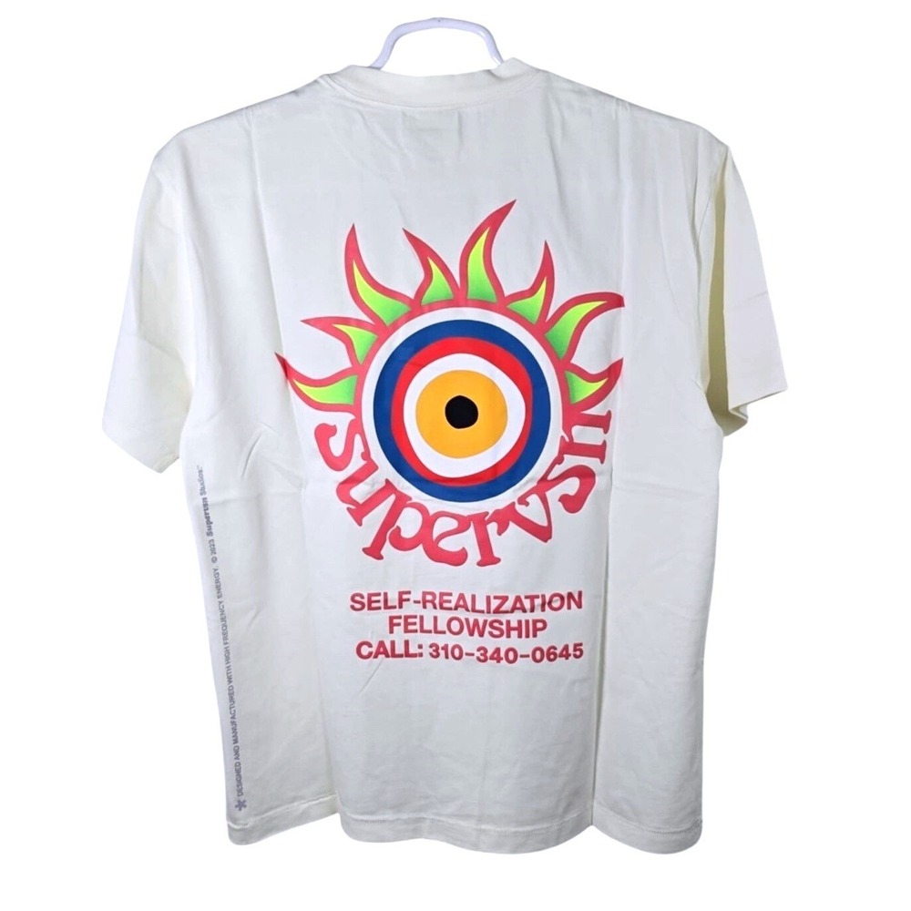 Supervsn Studios Self-Realization Fellowship Flare Tee Bone 35-SP23212 Mens M